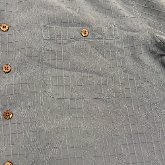 Joe Marlin Shirt Mens Large Blue Tropical Hawaiian Resort Causal Beach Aloha - Picture 2 of 8